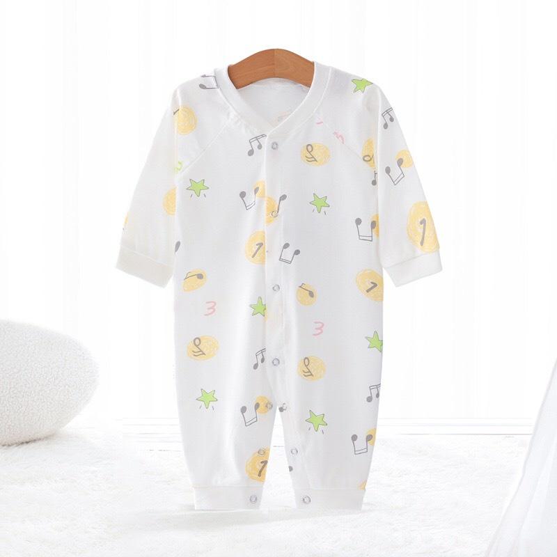 Body Dài Tay Cho Bé Trai, Bé Gái, Bodysuit Liền Thân 100% Cotton