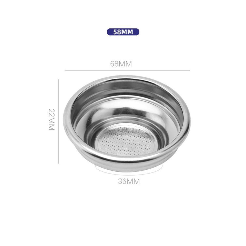 Giỏ lọc đơn 58mm cho máy pha Espresso chuyên nghiệp