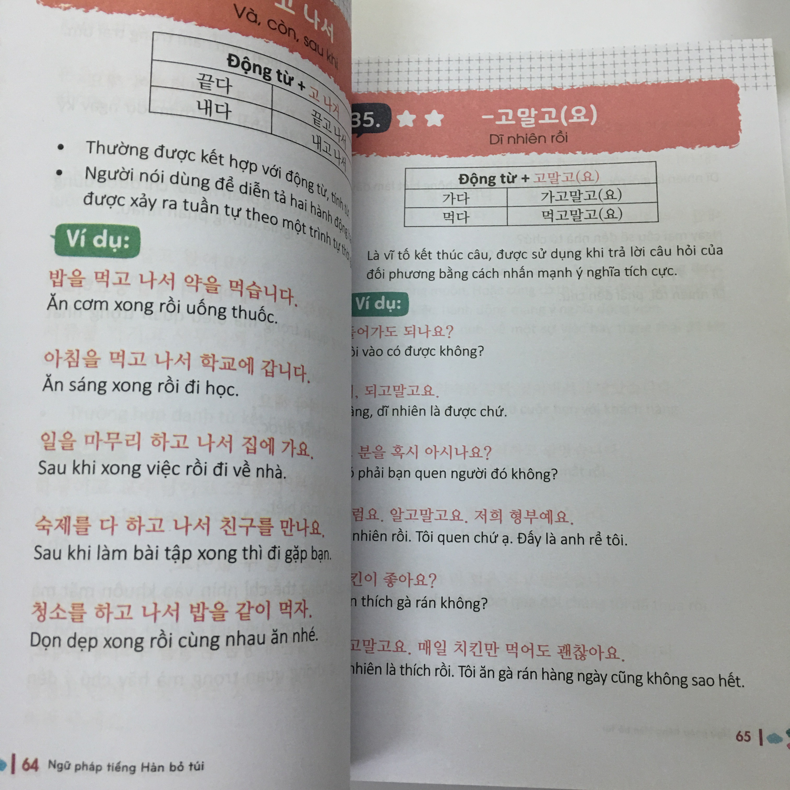 Combo Tự học tiếng Hàn ( tự học tiếng Hàn dành cho người mới bắt đầu + ngữ pháp tiếng Hàn bỏ túi) + Kèm 2 bookmark như hình ngẫu nhiên