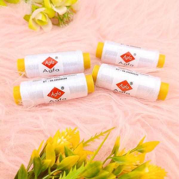 Combo 4 cuộn chỉ trắng giá rẻ thông dụng