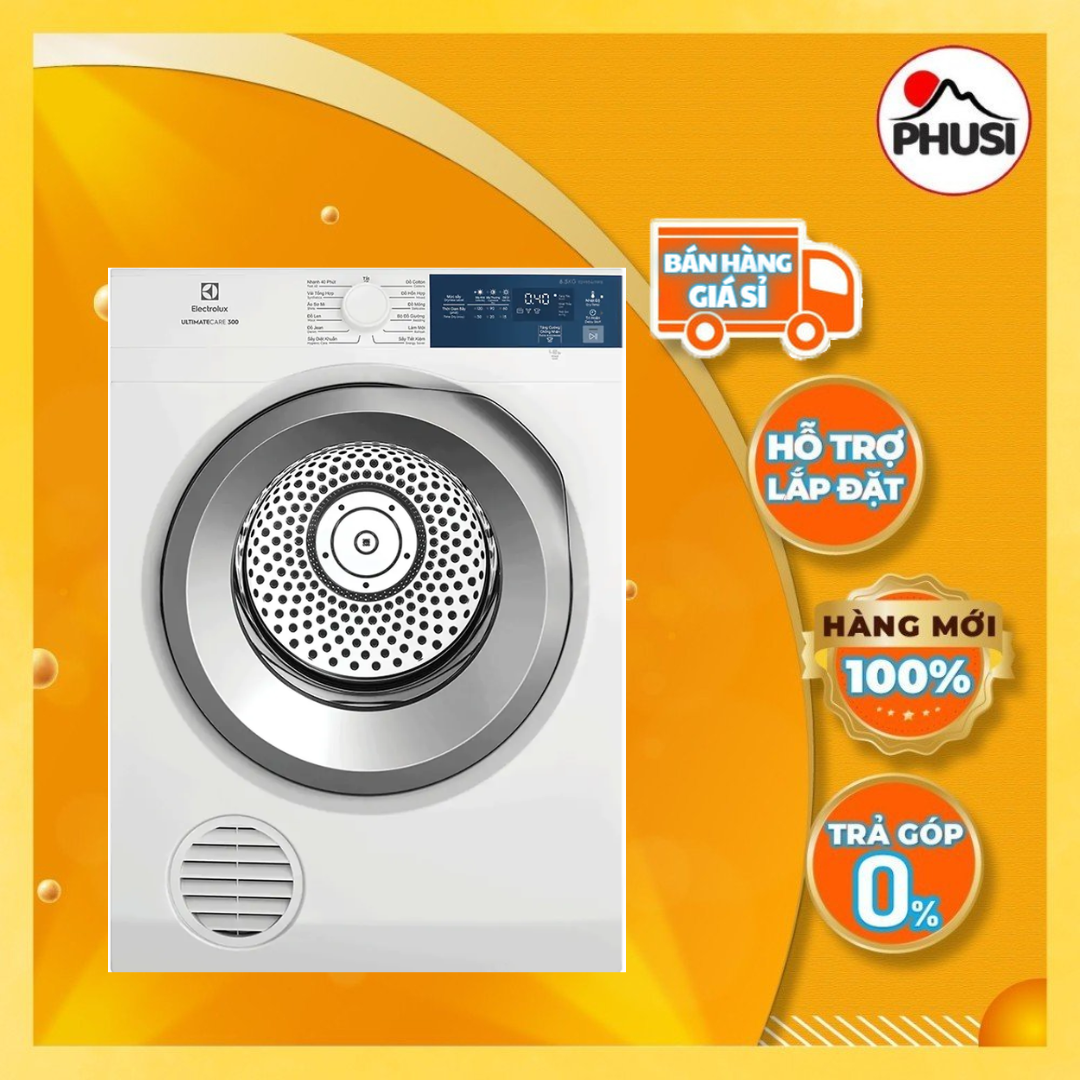 Máy Sấy Thông Hơi Electrolux 8.5kg EDV854J3WB - Chỉ Giao HCM