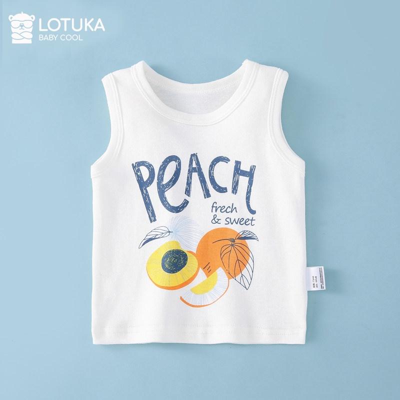 Áo ba lỗ bé trai bé gái LOTUKA dễ thương, quần áo cho bé mặc nhà, Bộ quần áo trẻ em mùa hè 4-18kg