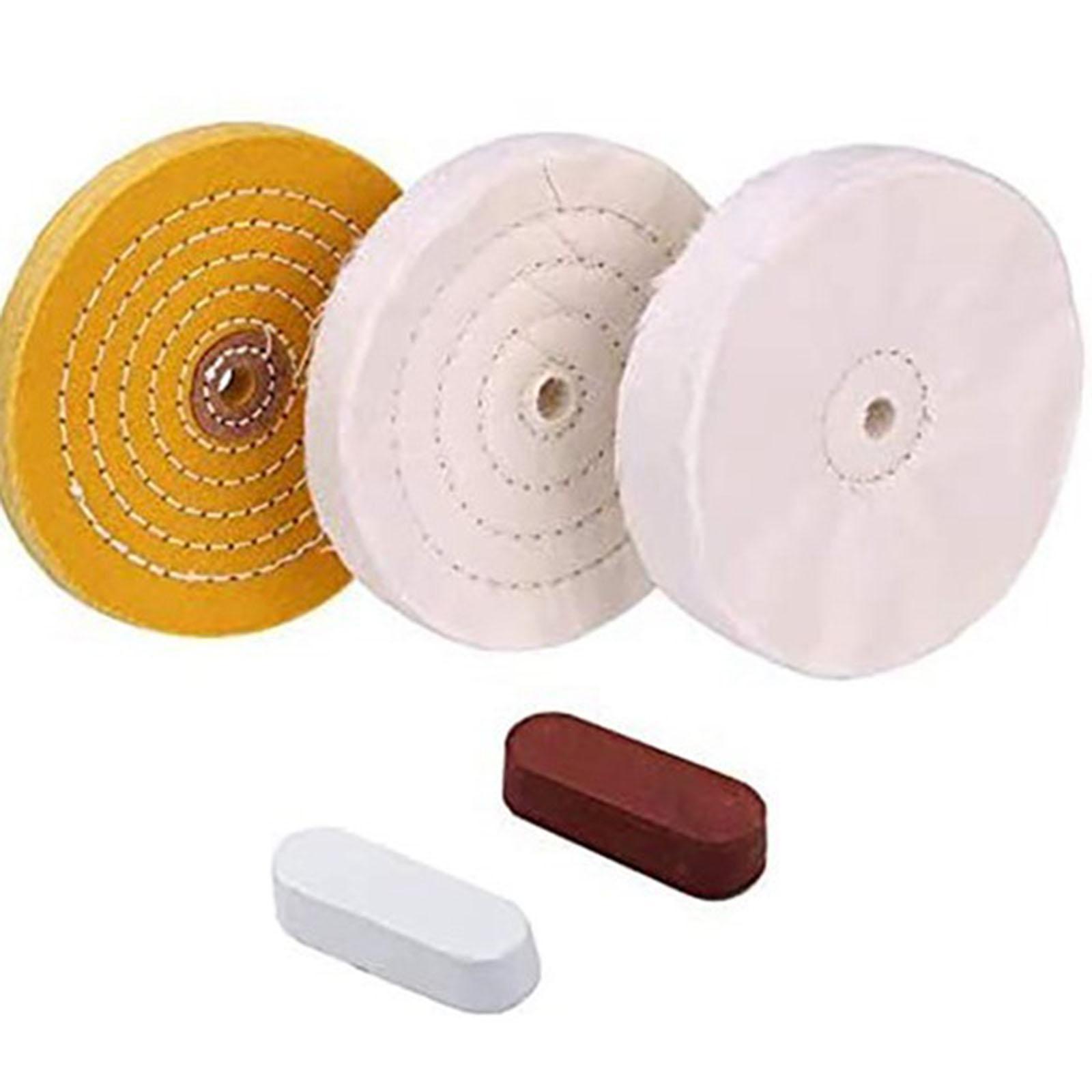 10x Buffing Pad Polishing Wheel Kits 1/4 inch Handle for Stainless Steel