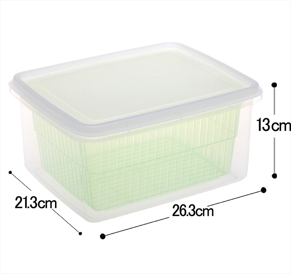 Hộp đựng thực phẩm 2 lớp nhựa dẻo cao cấp dùng lò vi sóng 5L Nội địa Nhật Bản