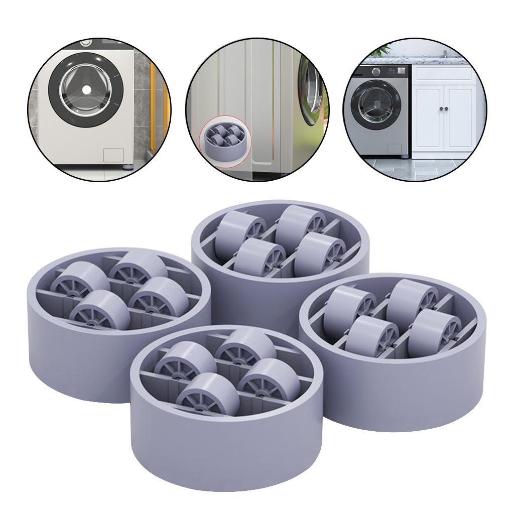 Anti Vibration Washer Feet Pads Universal Washing Machine Anti-Skid Roller Type