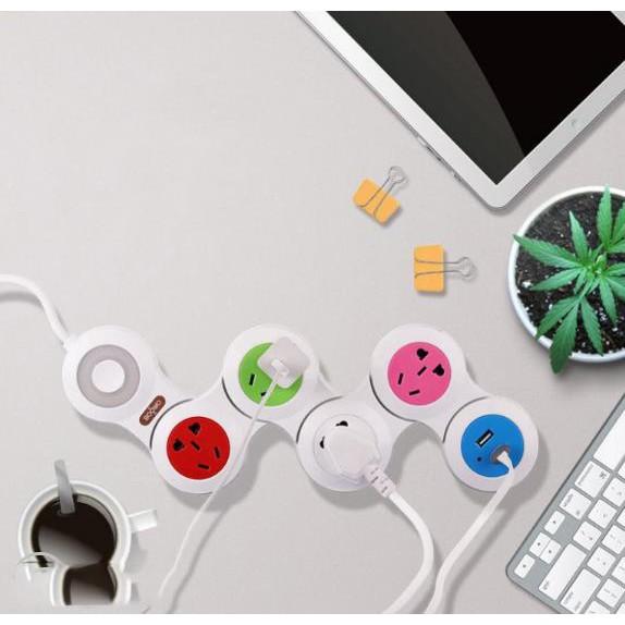 Ổ cắm bẻ cong USB Charger