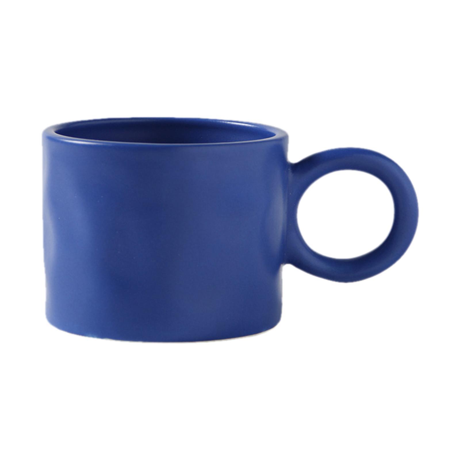 Cute Ceramic Nordic Mug Big Earring Handle Coffee Mug Cocoa Cold Drinks Cup