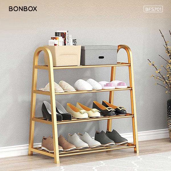 Kệ Để Giày Dép Tiện Dụng 4 Tầng Hình Chữ A BONBOX BFS701 - Khung Théo Cao Cấp Chắc Chắn - Hàng Chính Hãng