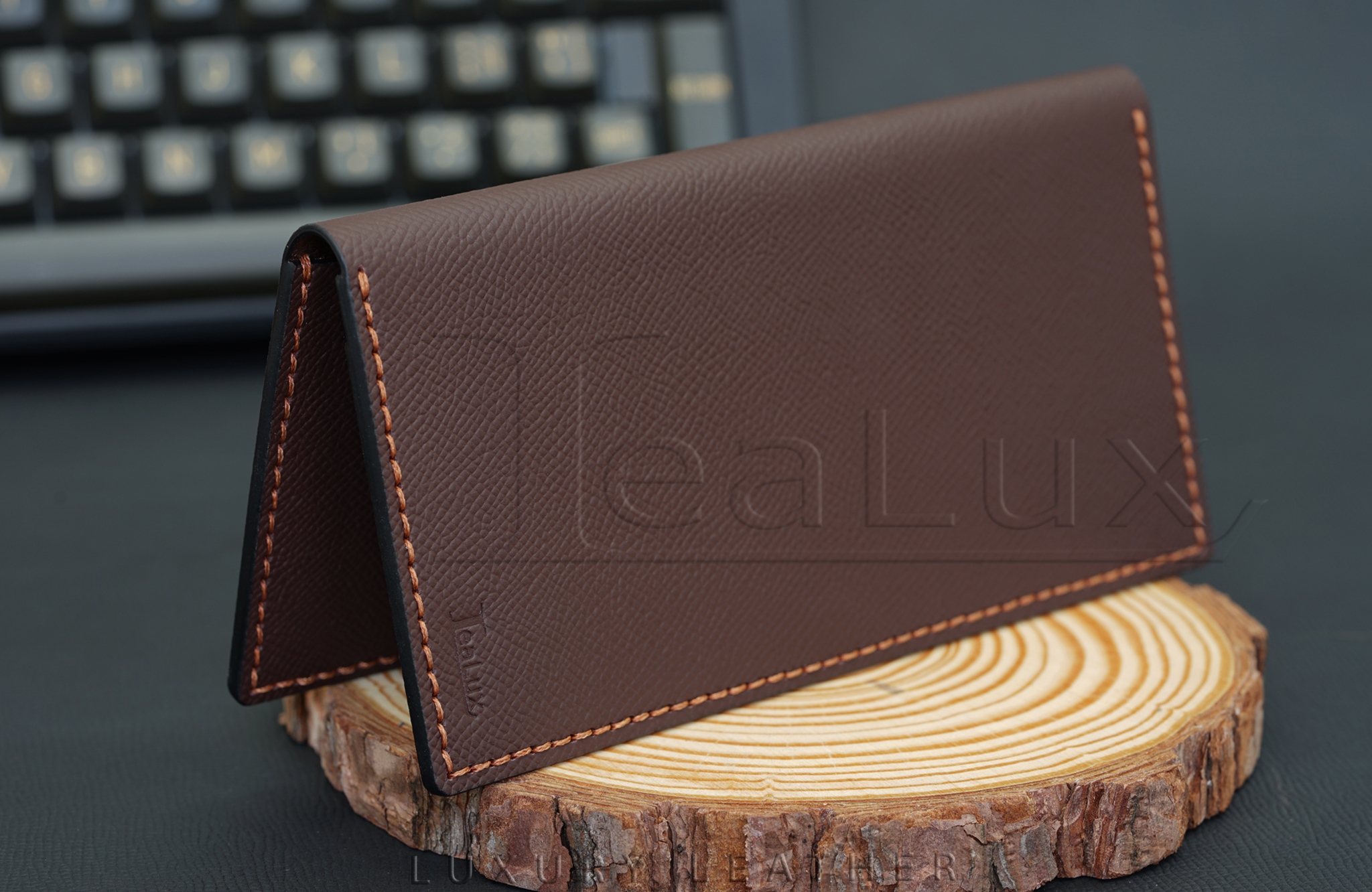 Ví Dài Mini Da Epsom Handmade Lealux Mini Epsom Wallet 4