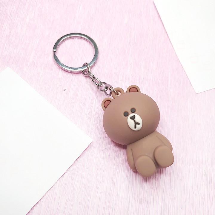 Móc khóa gấu Brown cao 4.5cm ✓Hàng mẫu 2