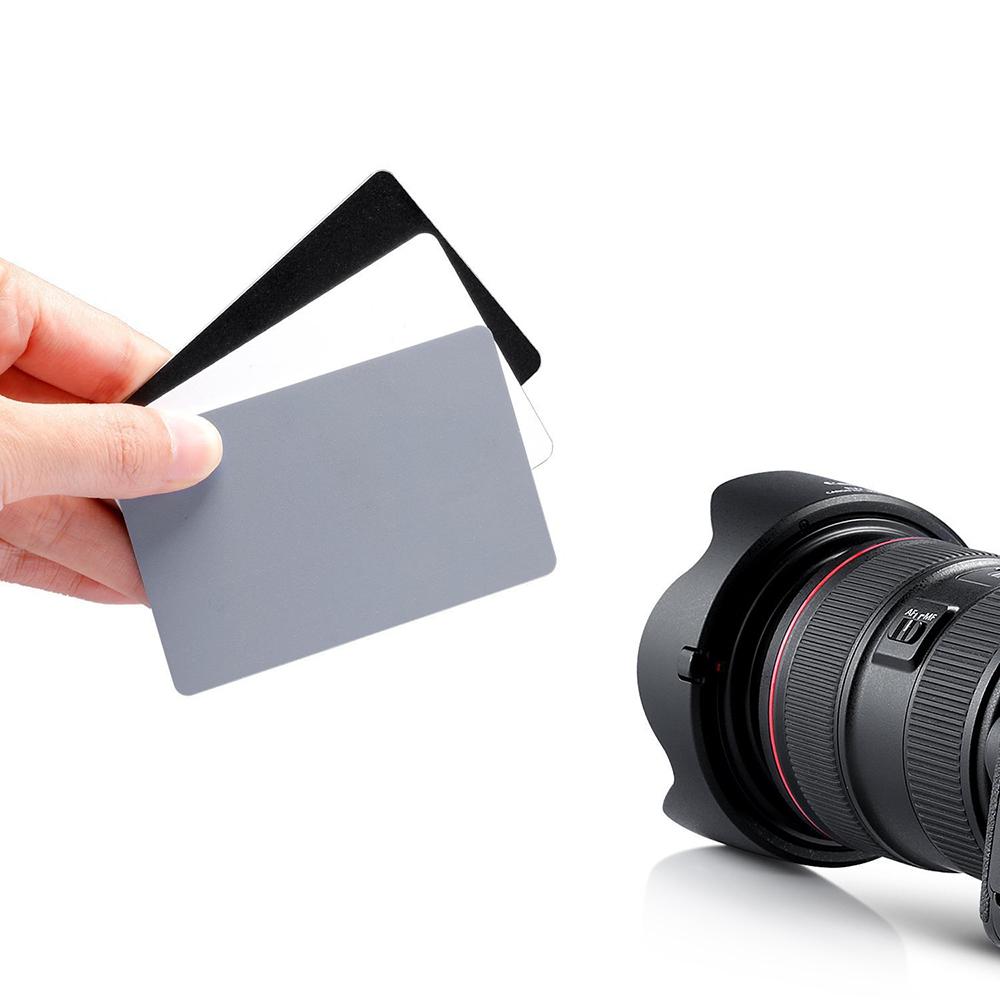 Chụp ảnh Thẻ cân bằng trắng Thẻ xám 18% Phơi sáng cho Video Nhiếp ảnh Kỹ thuật số