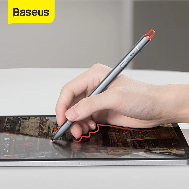 Bút cảm ứng thông minh siêu mượt hiệu Baseus Stylus Square Line hỗ trợ chống tì tay trên màn hình cảm ứng cho iPad (Giao màu ngẫu nhiên) - Hàng nhập khẩu