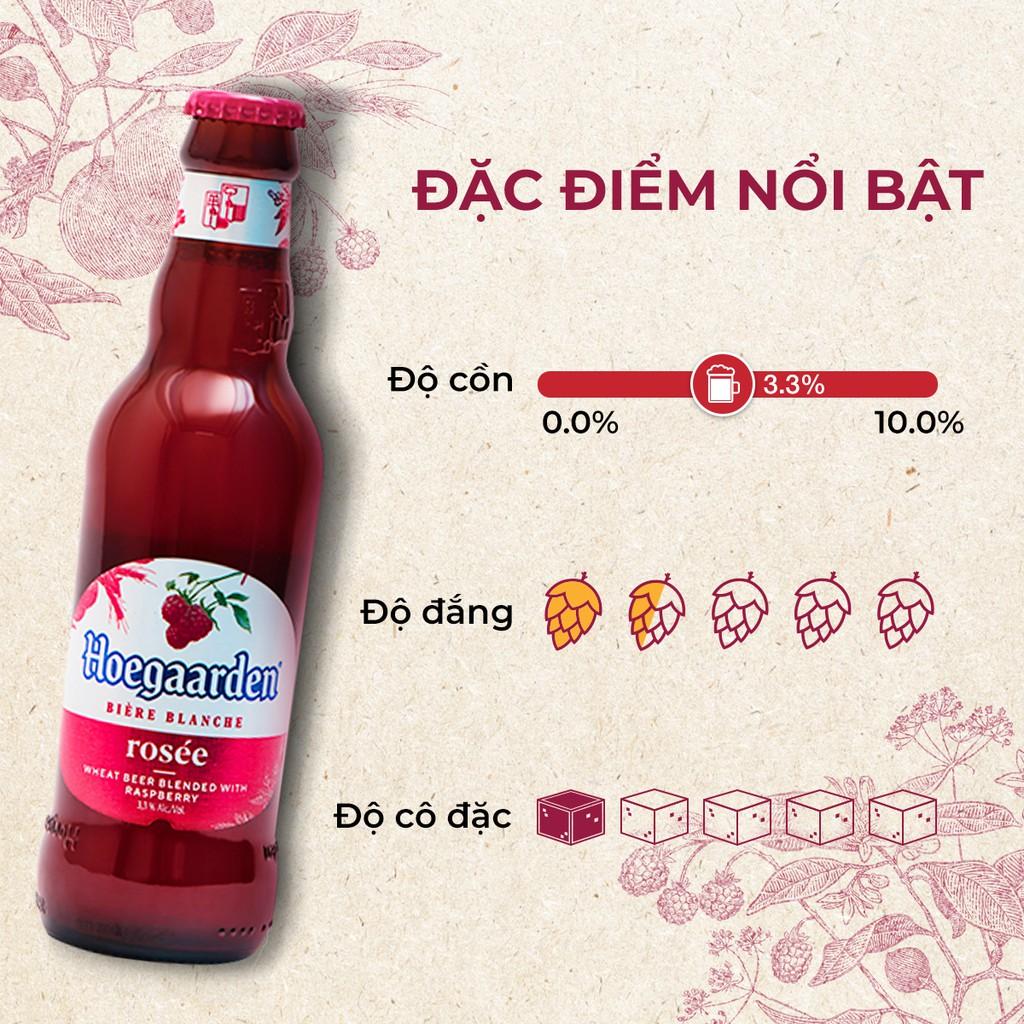 Lốc 6 chai bia Hoegaarden Rosée (248ml/chai)