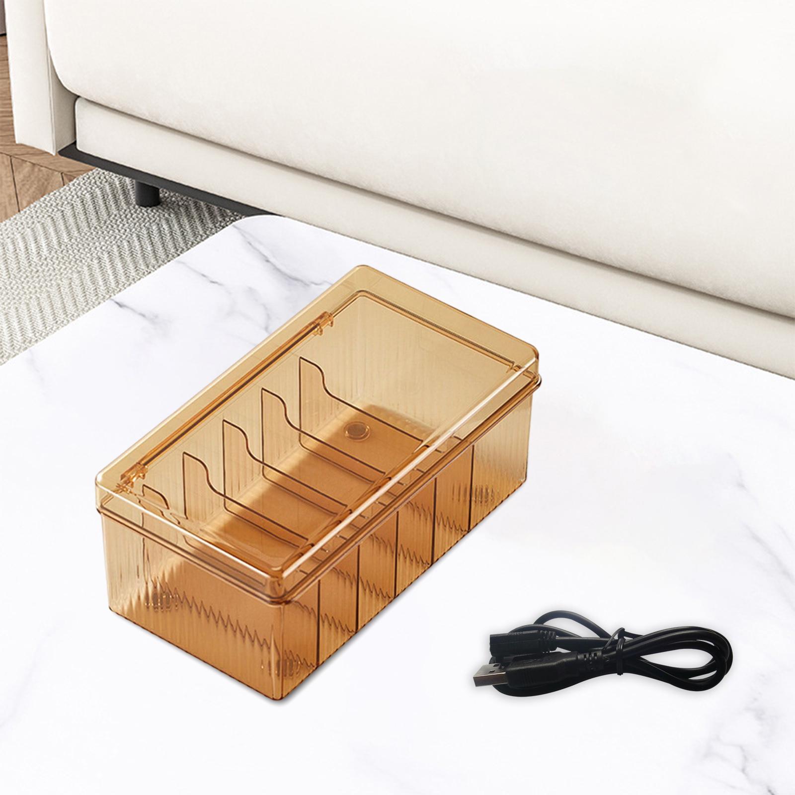 Storage Box Management Box with Compartments Container for Desk Office