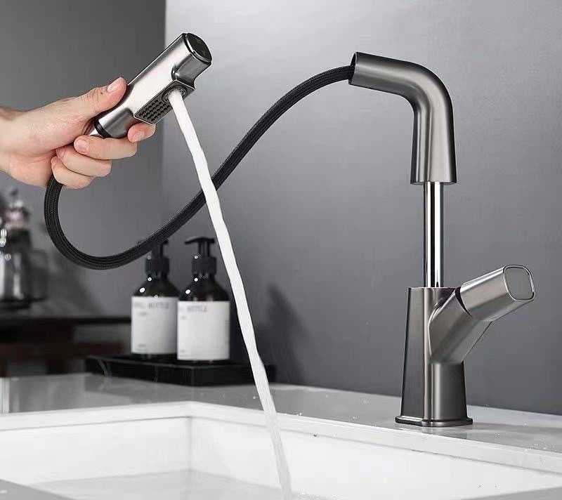 VÒI LAVABO NÓNG LẠNH LDR01 TOKOSHI, VÒI RỬA MẶT DÂY RÚT NÓNG LẠNH CAO CẤP BẢO HÀNH CHÍNH HÃNG 3 NĂM