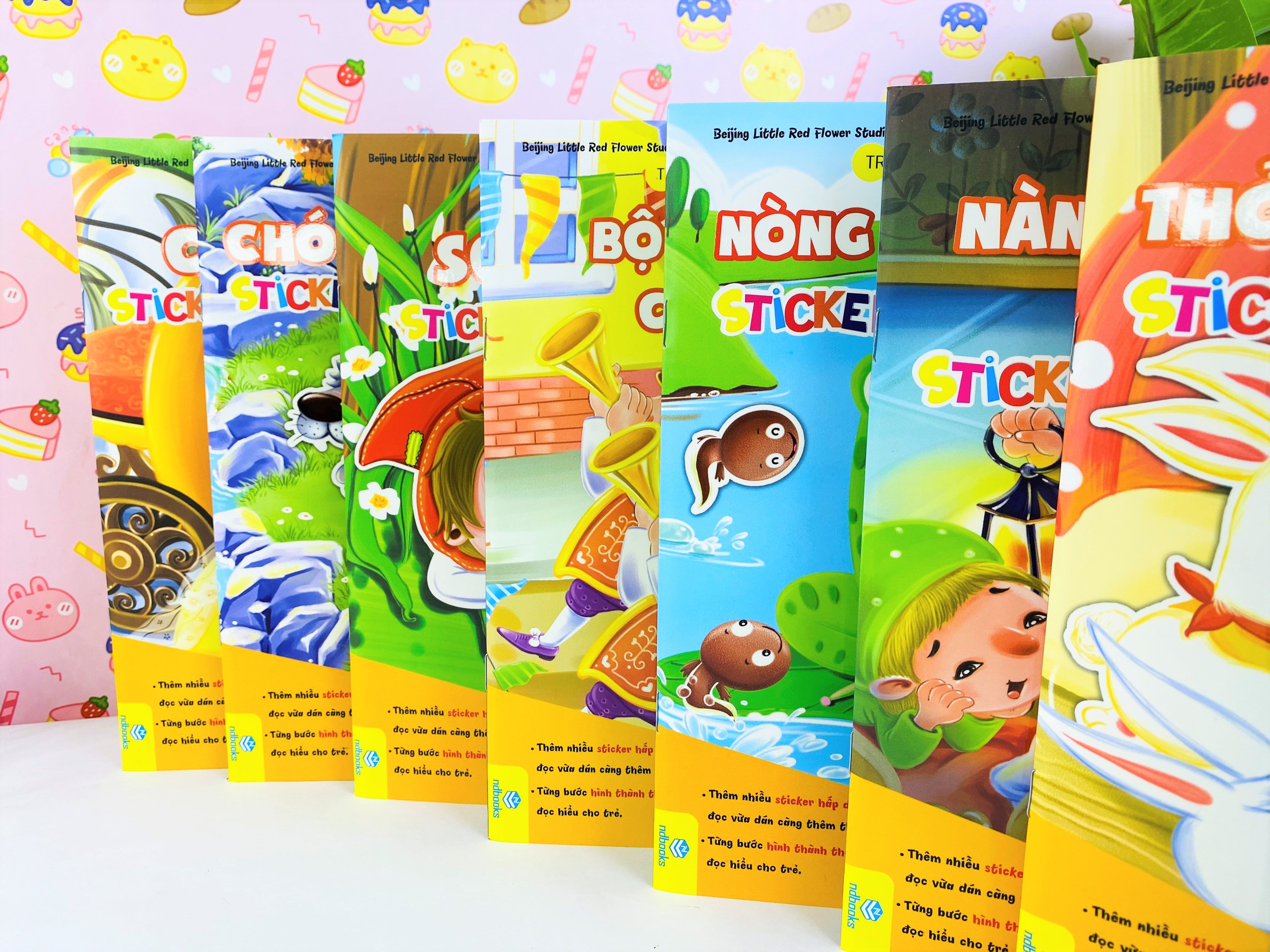 Sách - Combo 8 Cuốn Truyện Cổ Tích Kinh Điển Stickers - Ndbooks