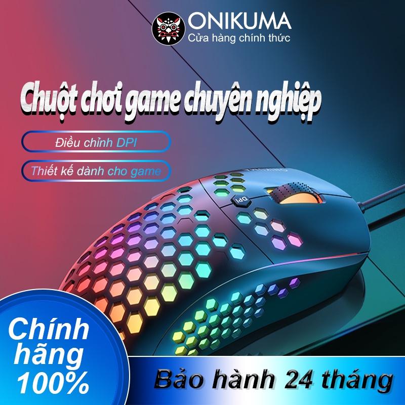 Chuột chơi game có dây ONIKUMA và chuột Bluetooth không dây có thể sạc lại với đèn RGB [Hàng chính hãng