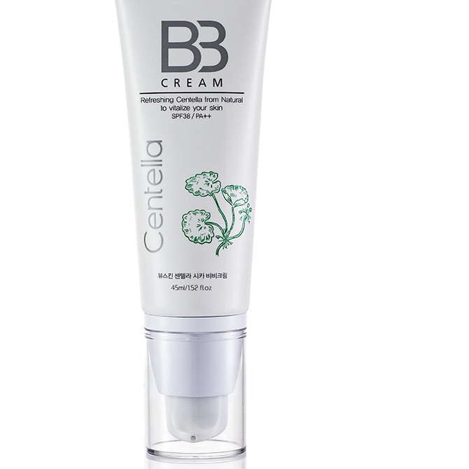 Kem nền trang điểm BB cream siêu mịn tự nhiên Beauskin Cica Centella SPF 38PA ++ Hàn quốc (45ml) kèm 1 kính