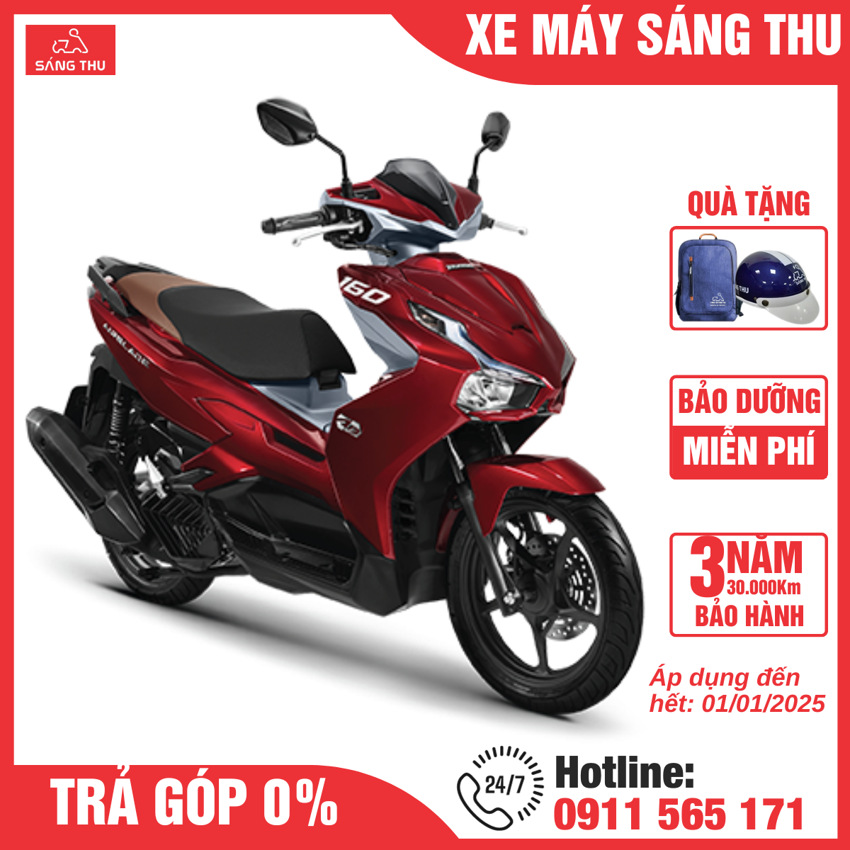 Xe Honda Air Blade 160 Phiên Bản Tiêu Chuẩn