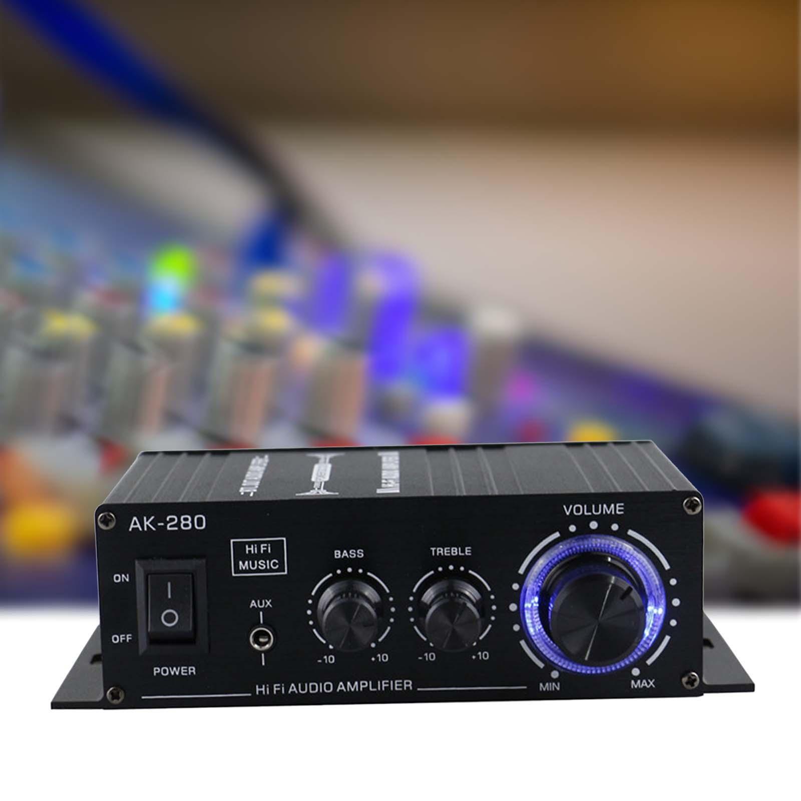 280 Home Audio Amplifier 2 Channel Subwoofer Amplifier Stereo Receivers