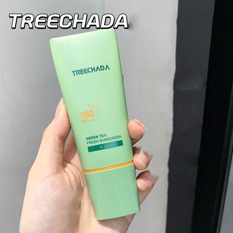 Kem chống nắng trà xanh không nhờn rít TreeChada Aqua Fresh Sunscreen Thái Lan 60ml