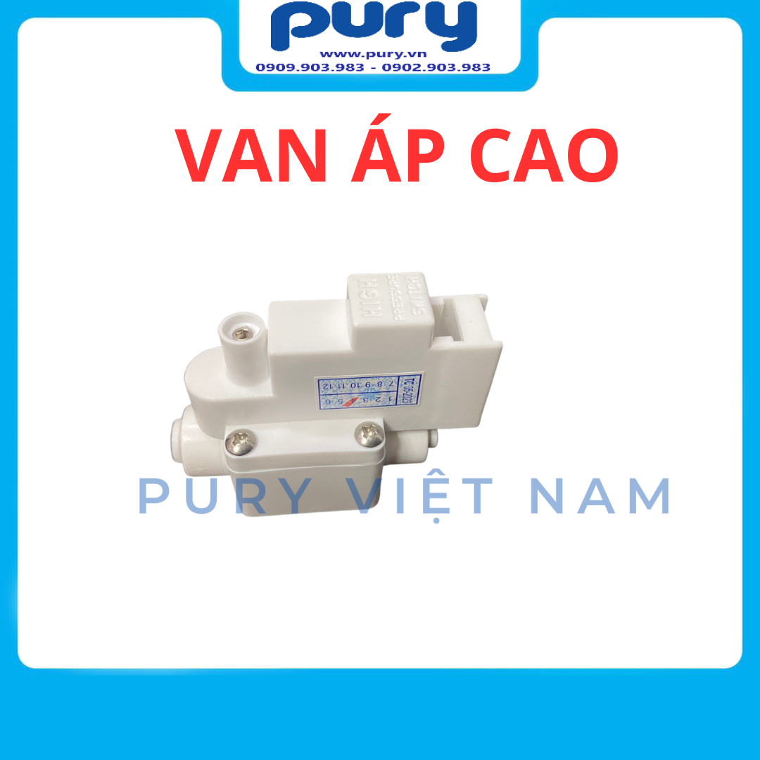 Van Áp Cao Máy Lọc Nước RO - Van Áp Cao Nối Nhanh - Chỉ Cần Cắm Dây - Không Vặn Ốc