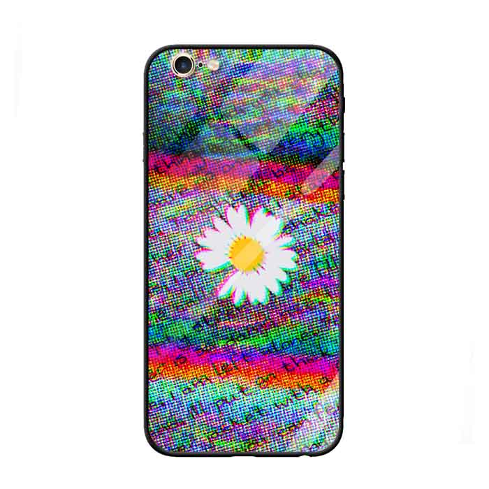 Ốp lưng kính cường lực cho iPhone 6 /6s Nền Peace Vòng Tròn   - Hàng Chính Hãng