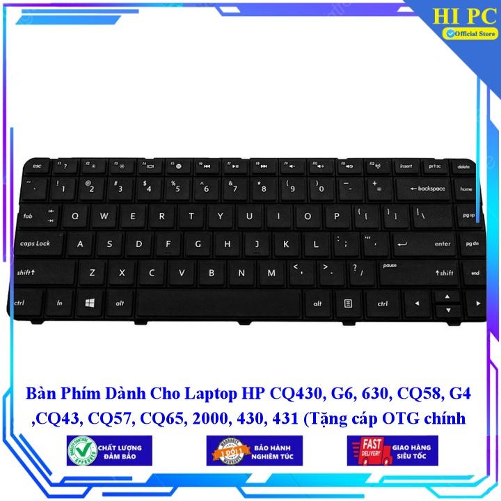 Bàn Phím Dành Cho Laptop HP CQ430 G6 630 CQ58 G4 CQ43 CQ57 CQ65 2000 430 431 - Hàng Nhập Khẩu mới 100%