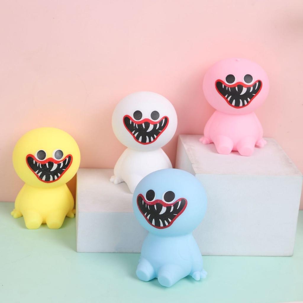 Squishy Mochi hình POPPY trẻ em nhe răng NGỘ NGHĨNH mềm dễ thương chân thực giảm stress co dãn đàn hồi ngộ nghĩnh bóp bó