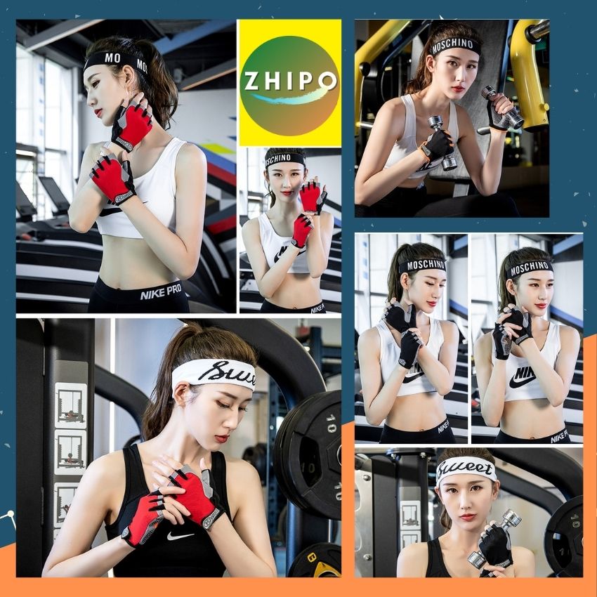 Găng Tay Thể Thao Tập Gym Chuyên Dụng Lót Silicon Thông Thoáng Chống Bám Mồ Hôi Tay