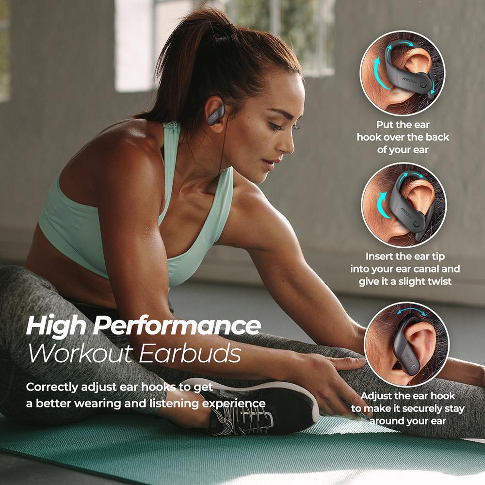 Tai nghe Bluetooth không dây của MPOW Lite Lite với tai nghe Bass Earhook của IPX7 Waterproof 30H