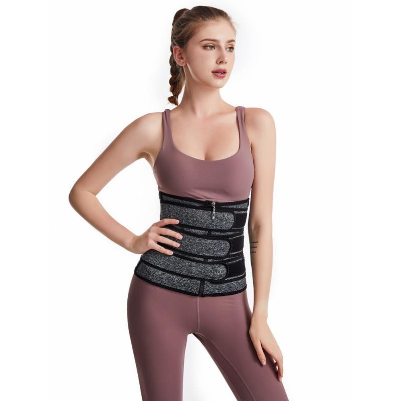 Eo Huấn Luyện Dây Chéo Bụng Vỏ Bọc Cao Su Neoprene Xông Hơi Mồ Hôi Dây Đai Điều Chỉnh Cho Nữ Slim Bầu Nén Tông Đơ Cắt Tập Luyện Thể Dục