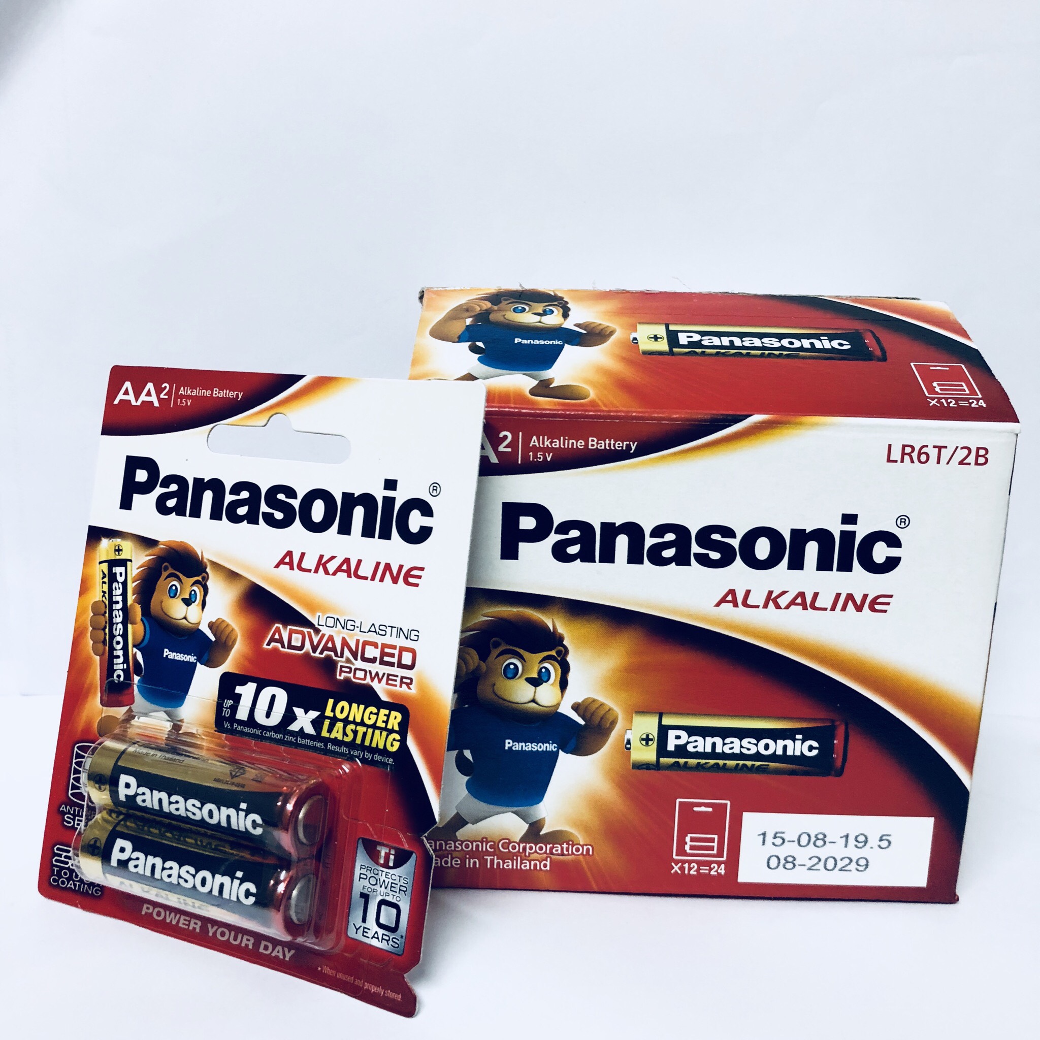 Hộp pin pin Kiềm Alkaline Panasonic AA LR6T/2B-Hàng chính hãng
