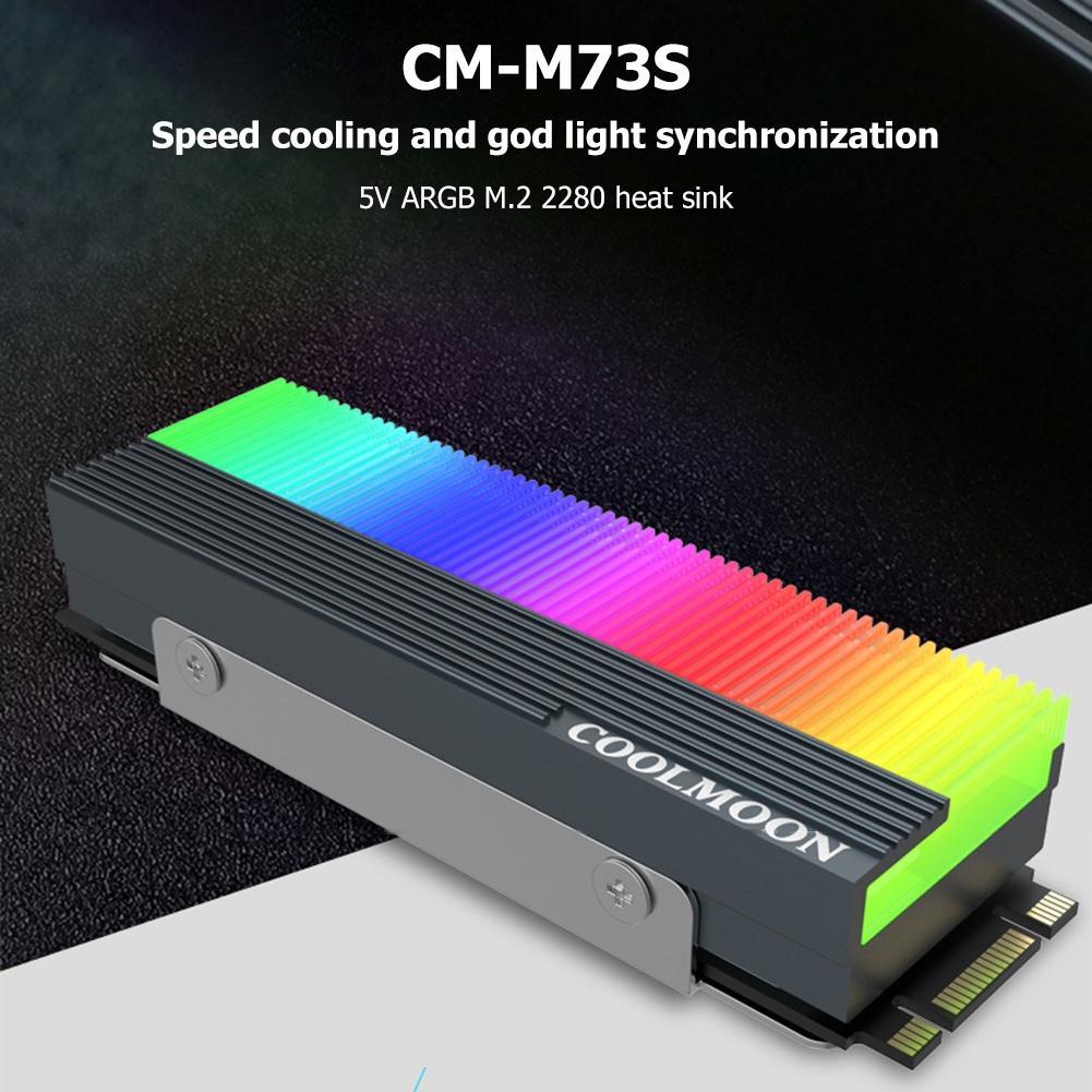 Quạt Tản Nhiệt Ổ Đĩa SSD H7 COOLMOON CM-M7S M.2 2280 ARGB