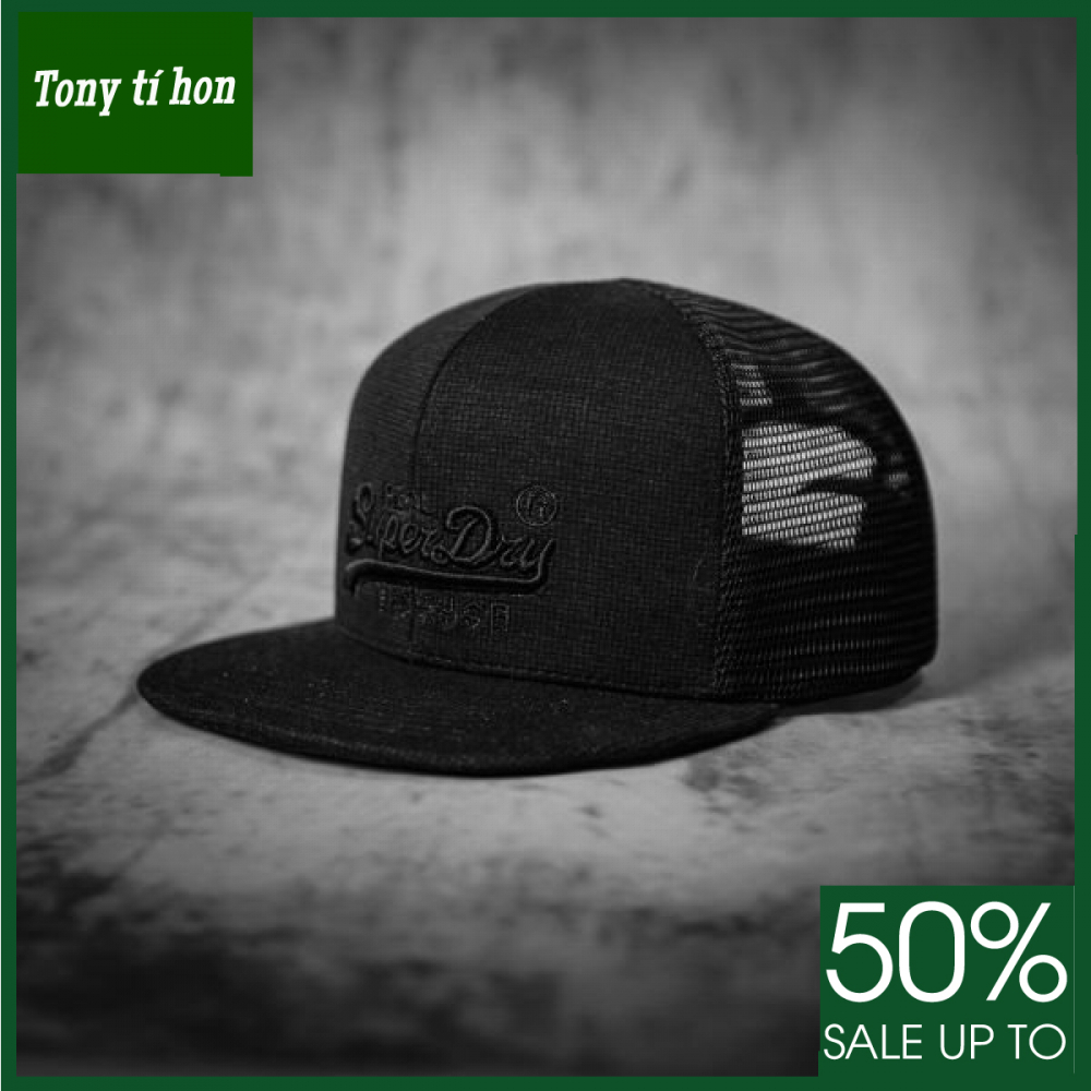 Tony tí hon -  Mũ/nón kết lưỡi trai Snapback Super  thời trang nam nữ cao cấp - thêu chữ đen