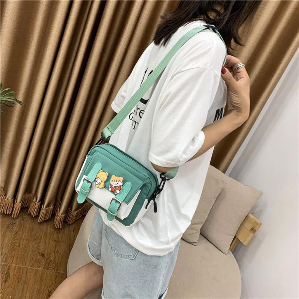 Túi tote vải canvas nữ đẹp đeo chéo đi học nhỏ gọn cute dễ thương giá rẻ TV08