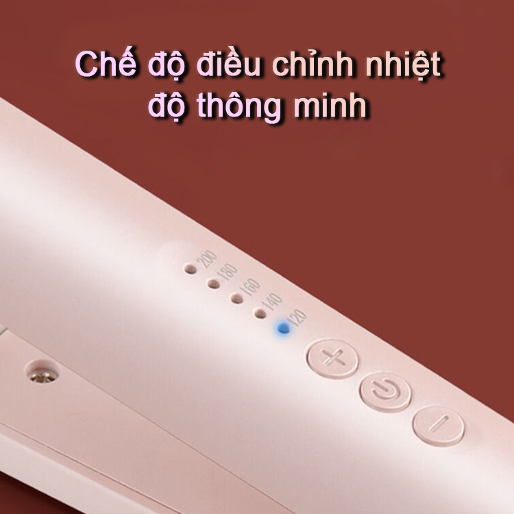 Máy Uốn Tóc Mini Tự Động Hàn Quốc 3 in 1 Dream Style Máy Làm Xoăn Tự Động Kiêm Máy Duỗi Tóc Ép Tóc Ion Âm Tiện Dụng 5 Mức Nhiệt Phù Hợp Nhiều Kiểu Tóc Tự Động Ngắt Khi Quá Nhiệt - Tặng Lược Và Kẹp Tóc Thời Trang