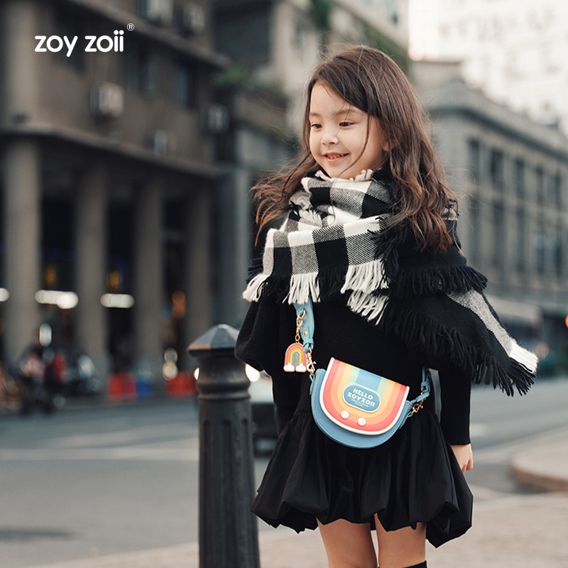 Túi đeo chéo cho bé Zoyzoii da cao cấp cho bé Kid's Messenger Bag mã B22 - Hàng Chính Hãng