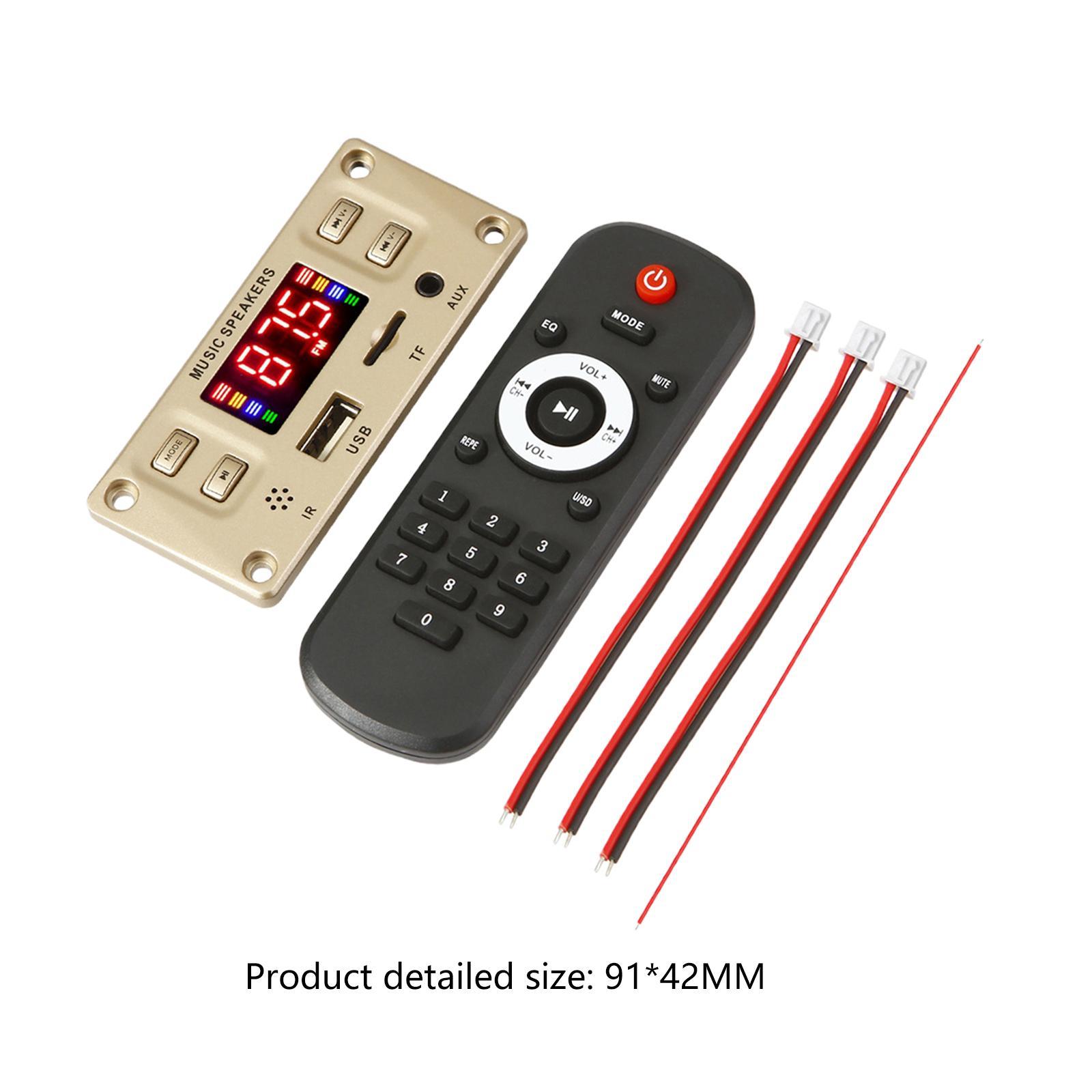 Board 2*50W Support TF/USB DC 8V-24V Car Radio for Car