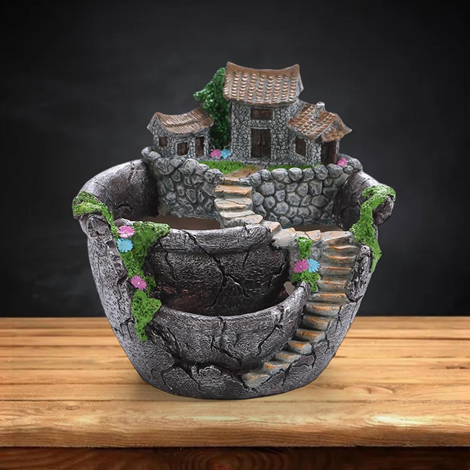 Succulent Plants Planter, Flower Pot  Micro Landscape Flowerpot for Bonsai