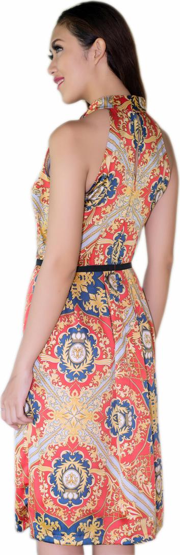 Đầm Maxi Lụa Satin Hoa