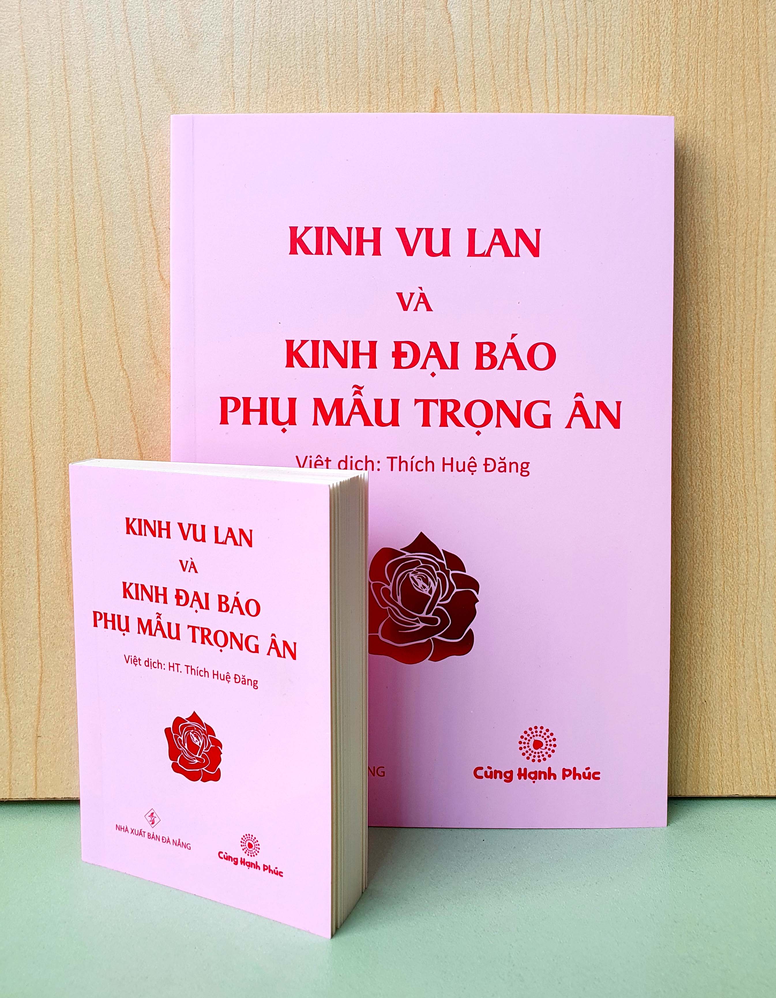 Kinh Vu Lan và Kinh Đại Báo Phụ Mẫu Trọng Ân (Khổ mini) - Việt dịch: Hòa Thượng Thích Huệ Đăng