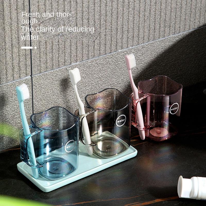 Cốc Đựng Bàn Chải Đánh Răng Thiết Kế Trong Suốt Tiện Lợi Dễ Sử Dụng