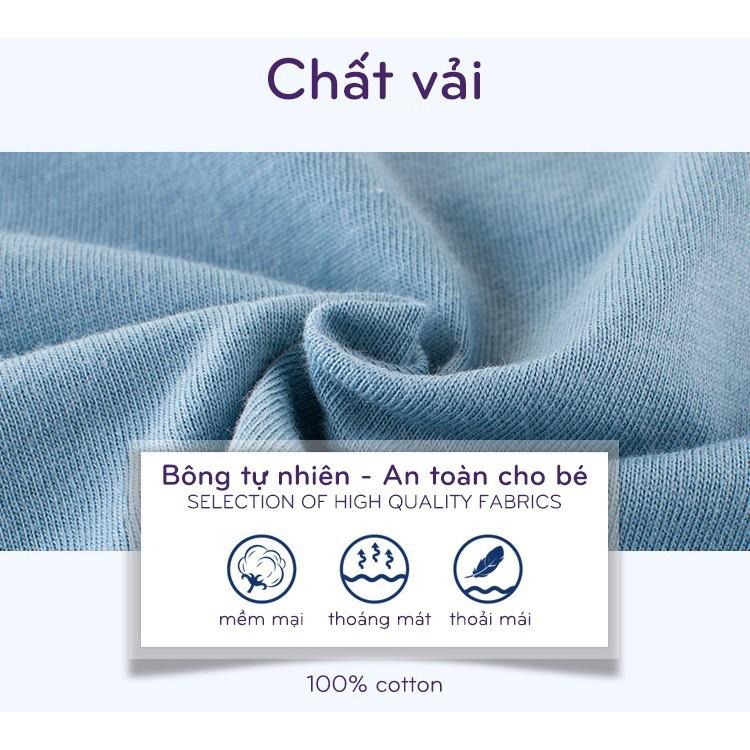 Áo thun cộc tay bé trai áo cho bé trai chất cotton in hình gấu ngộ nghĩnh hàng xuất Âu Mỹ