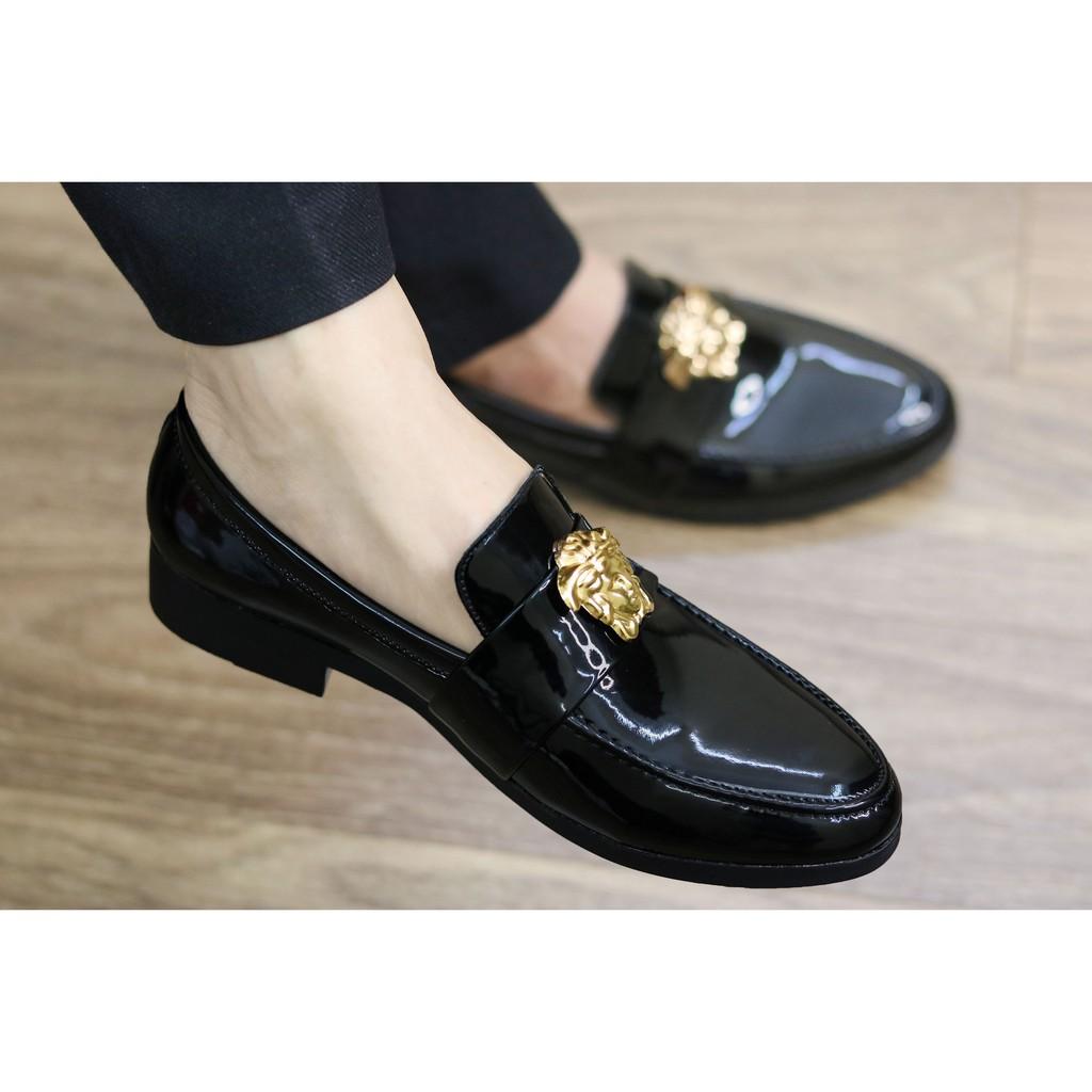 Giày Da nam cực chất xả kho giá gốc - giày lười nam MÃ L182