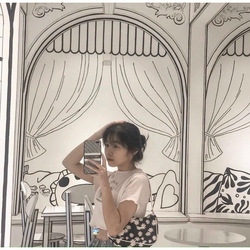 Áo Croptop Thiên Thần Chất Thun Bozip Cotton Co Giãn Tốt Mền Mịn Không Xù