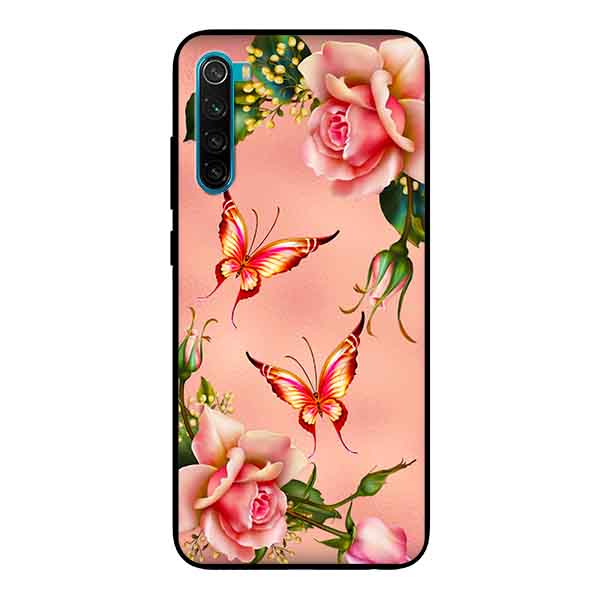 Ốp Lưng in cho Xiaomi Redmi Note 8 Mẫu Hoa Hồng 2 - Hàng Chính Hãng