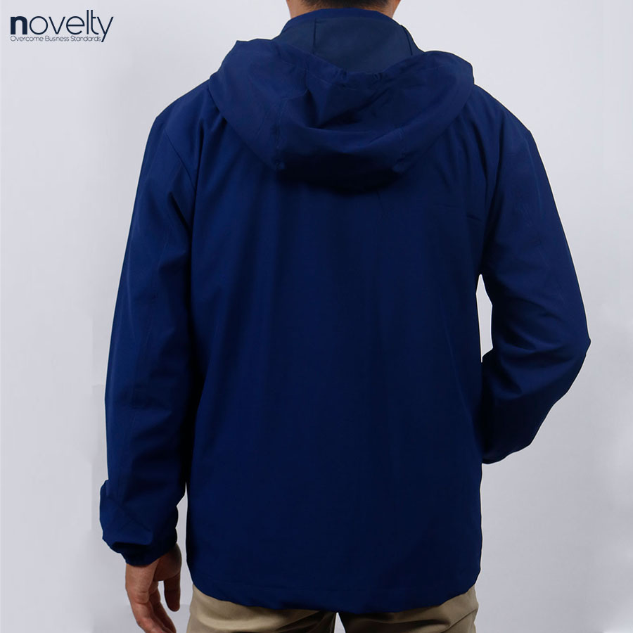 Jacket nam 2 lớp nón rời Novelty Casual màu xanh đen NJKMMDMPLB2305952