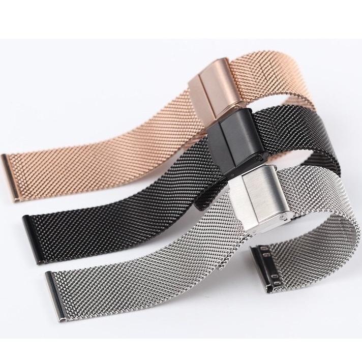 Dây Mesh Lưới Cho Đồng Hồ Fossil Casio Samsung Huawei