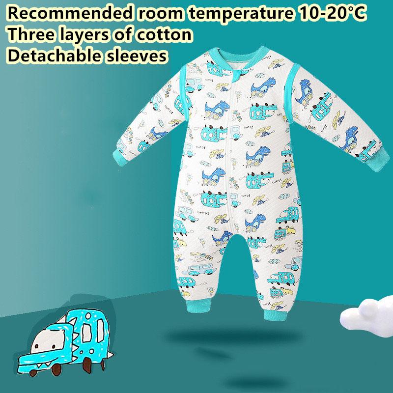 Mùa Đông Cotton Dày Mùa Xuân, Mùa Thu Cho Bé Túi Ngủ Trẻ Em Cotton Chia Chân Túi Ngủ Cho Bé Nhận Chăn Đầm